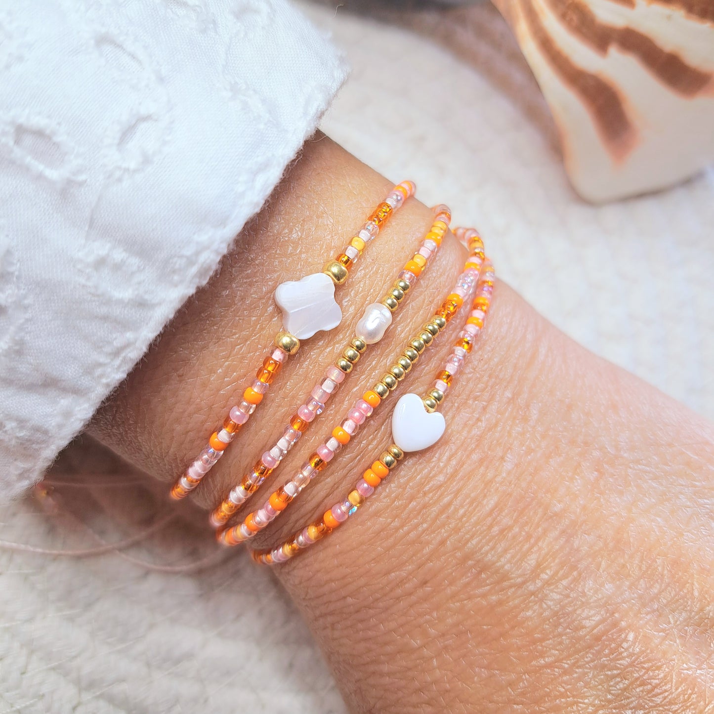 Bracelet VARUA – Perles Miyuki & Touche dorée