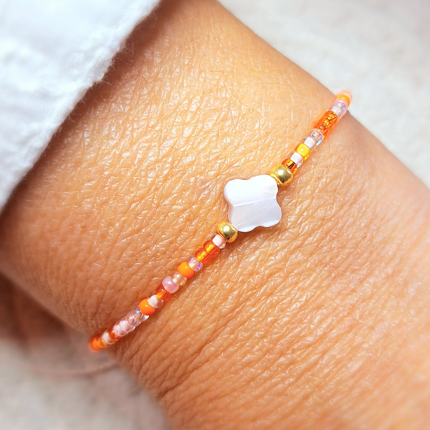 Bracelet Maïka – Perles Miyuki & Perle en Coquillage