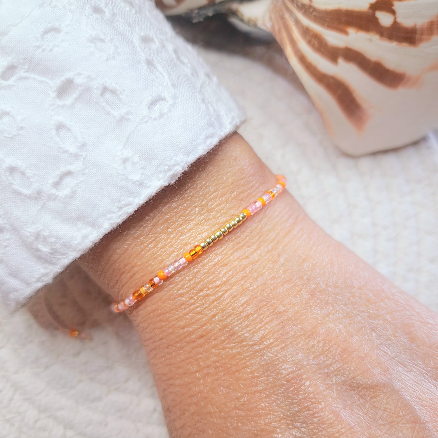 Bracelet VARUA – Perles Miyuki & Touche dorée