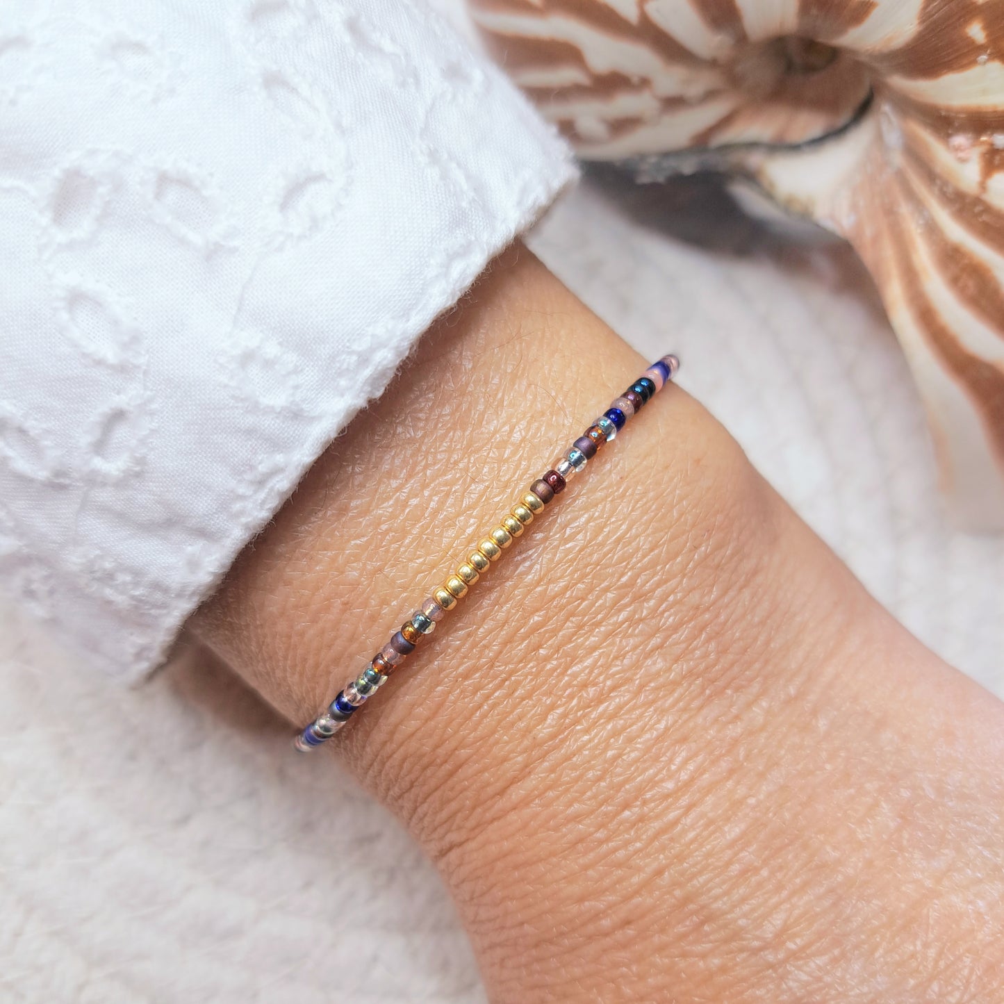 Bracelet VARUA – Perles Miyuki & Touche dorée