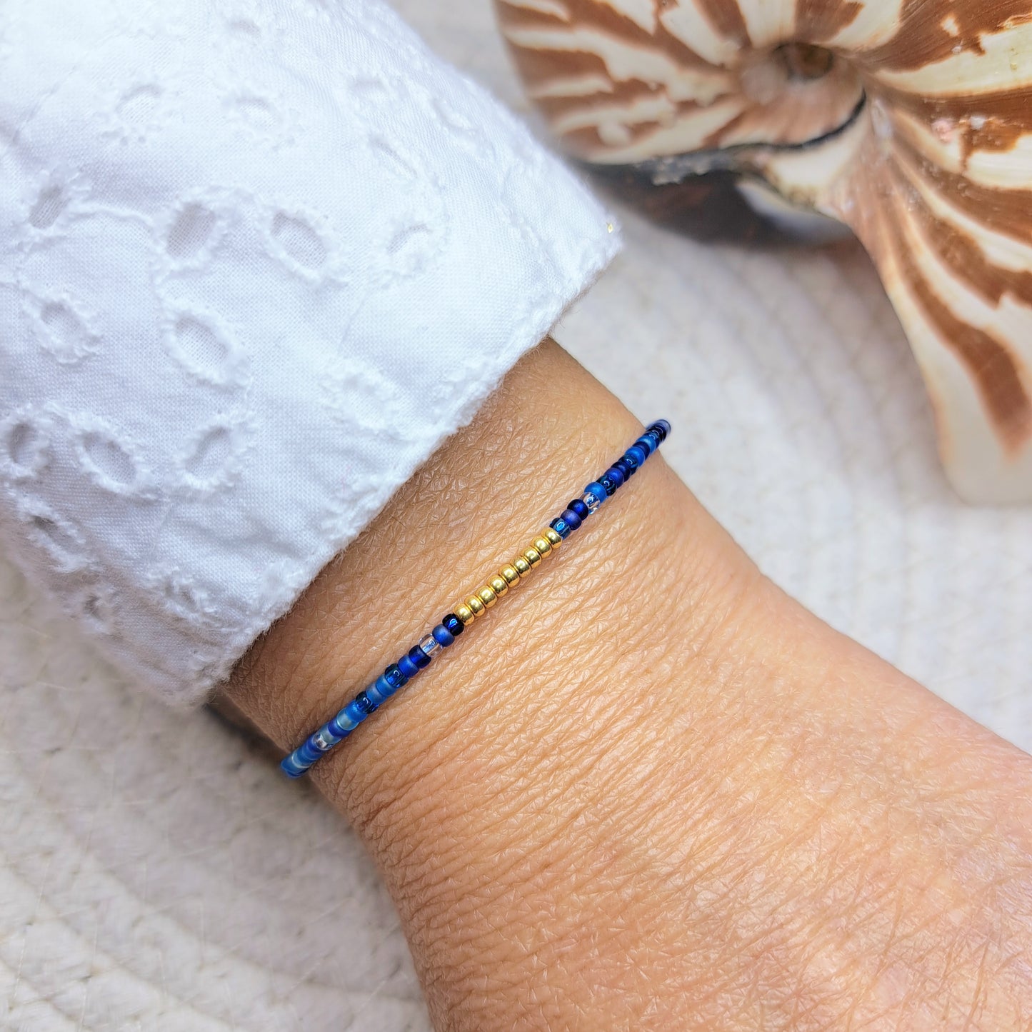 Bracelet VARUA – Perles Miyuki & Touche dorée