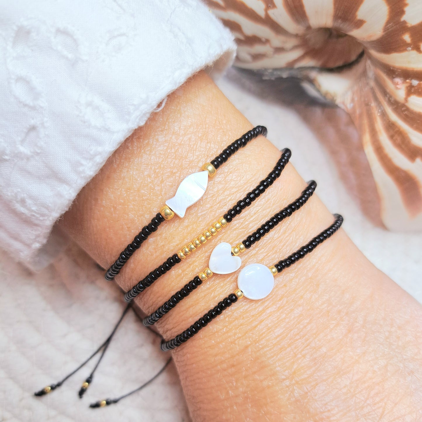 Bracelet VARUA – Perles Miyuki & Touche dorée