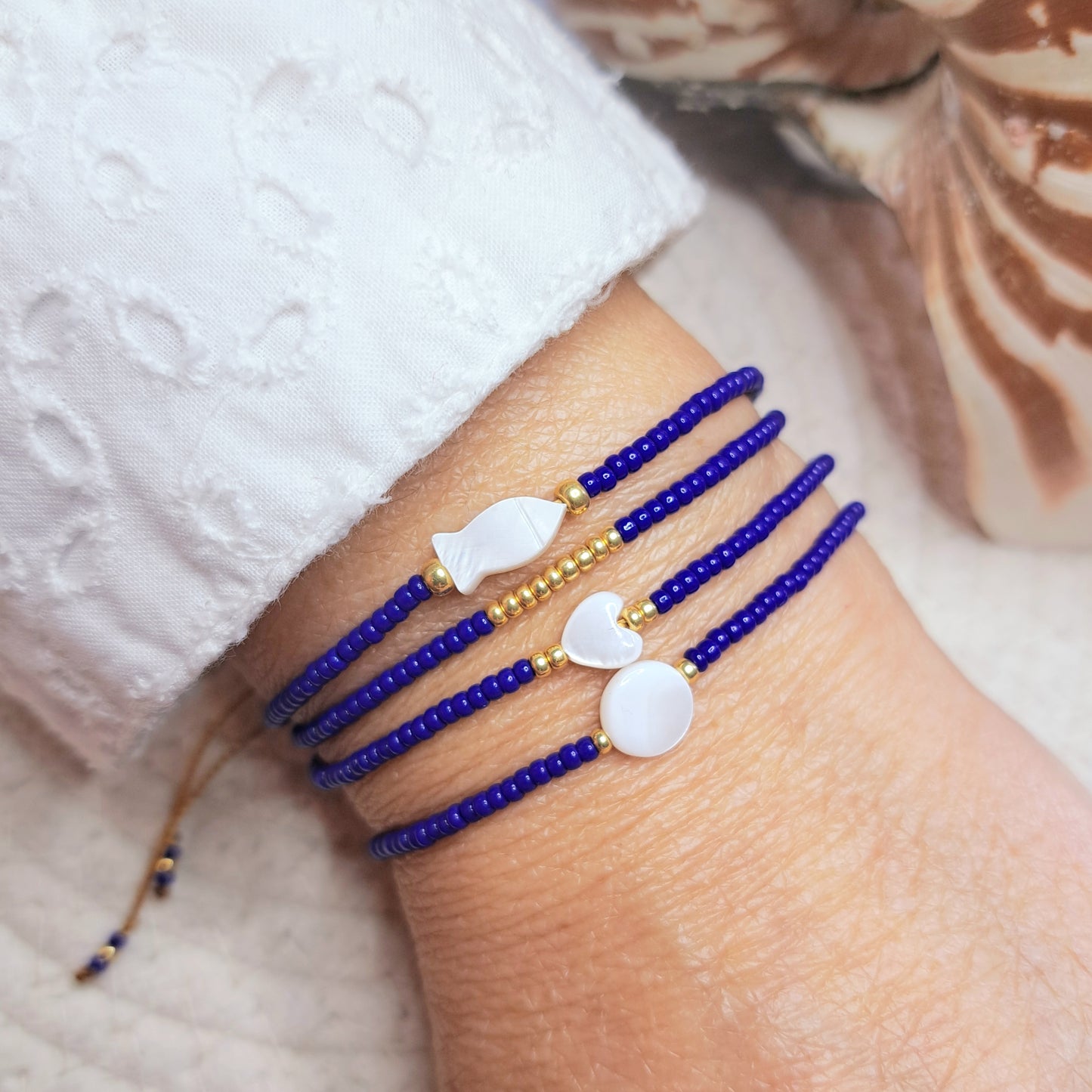 Bracelet VARUA – Perles Miyuki & Touche dorée