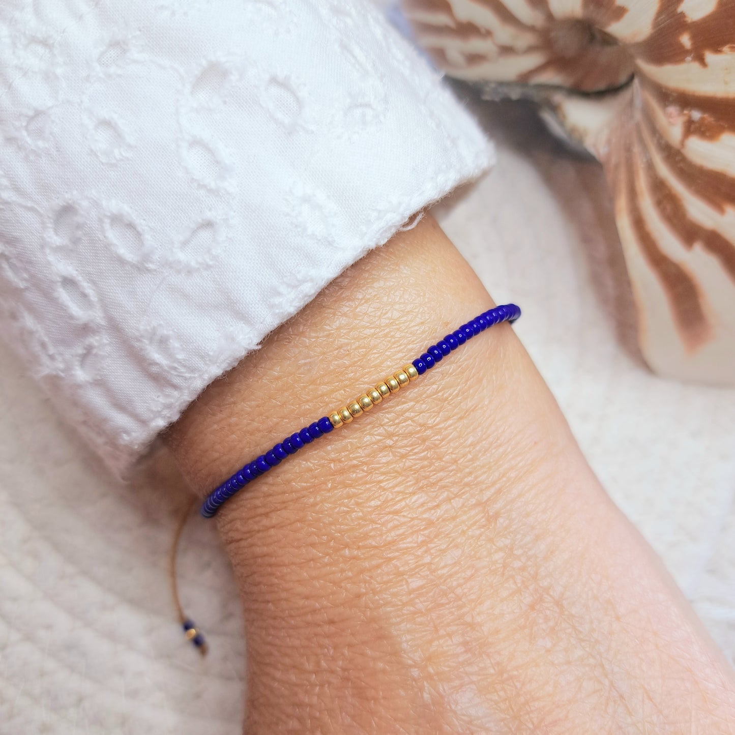 Bracelet VARUA – Perles Miyuki & Touche dorée