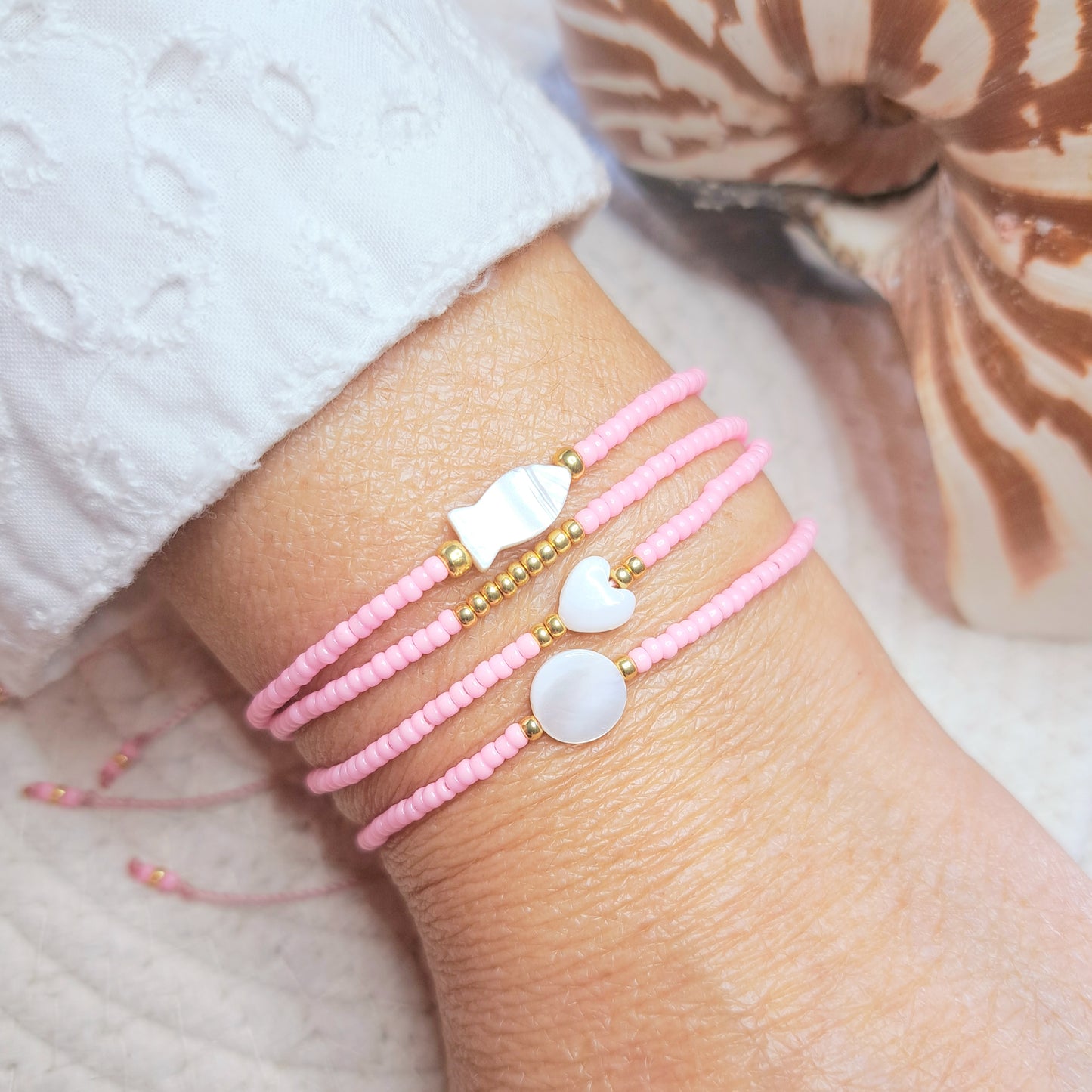 Bracelet VARUA – Perles Miyuki & Touche dorée
