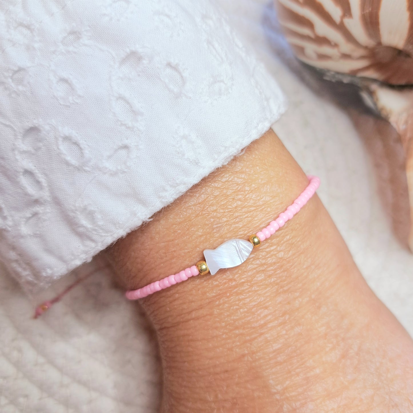 Bracelet Maïka – Perles Miyuki & Perle en Coquillage
