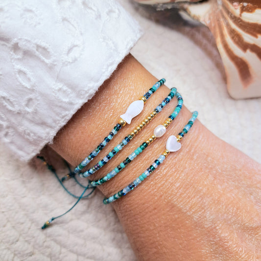Bracelet VARUA – Perles Miyuki & Touche dorée