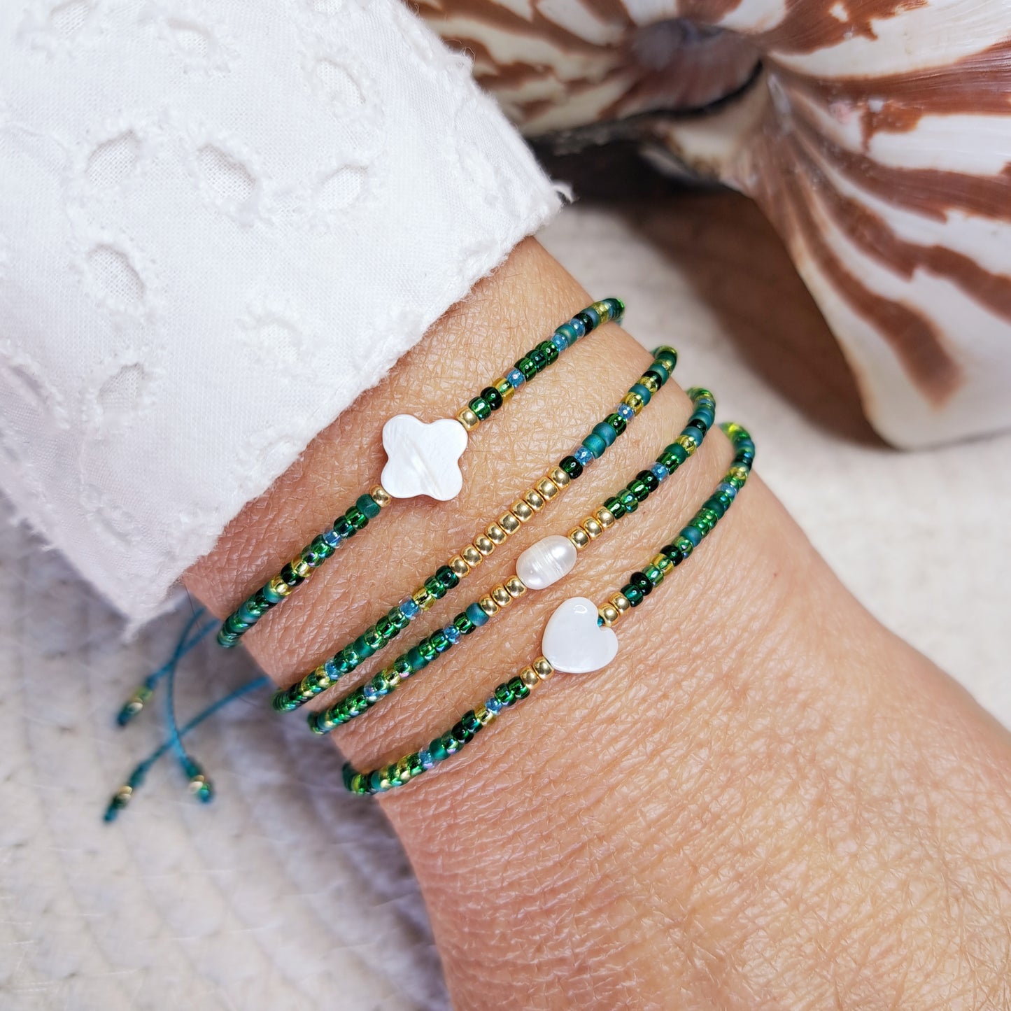 Bracelet VARUA – Perles Miyuki & Touche dorée