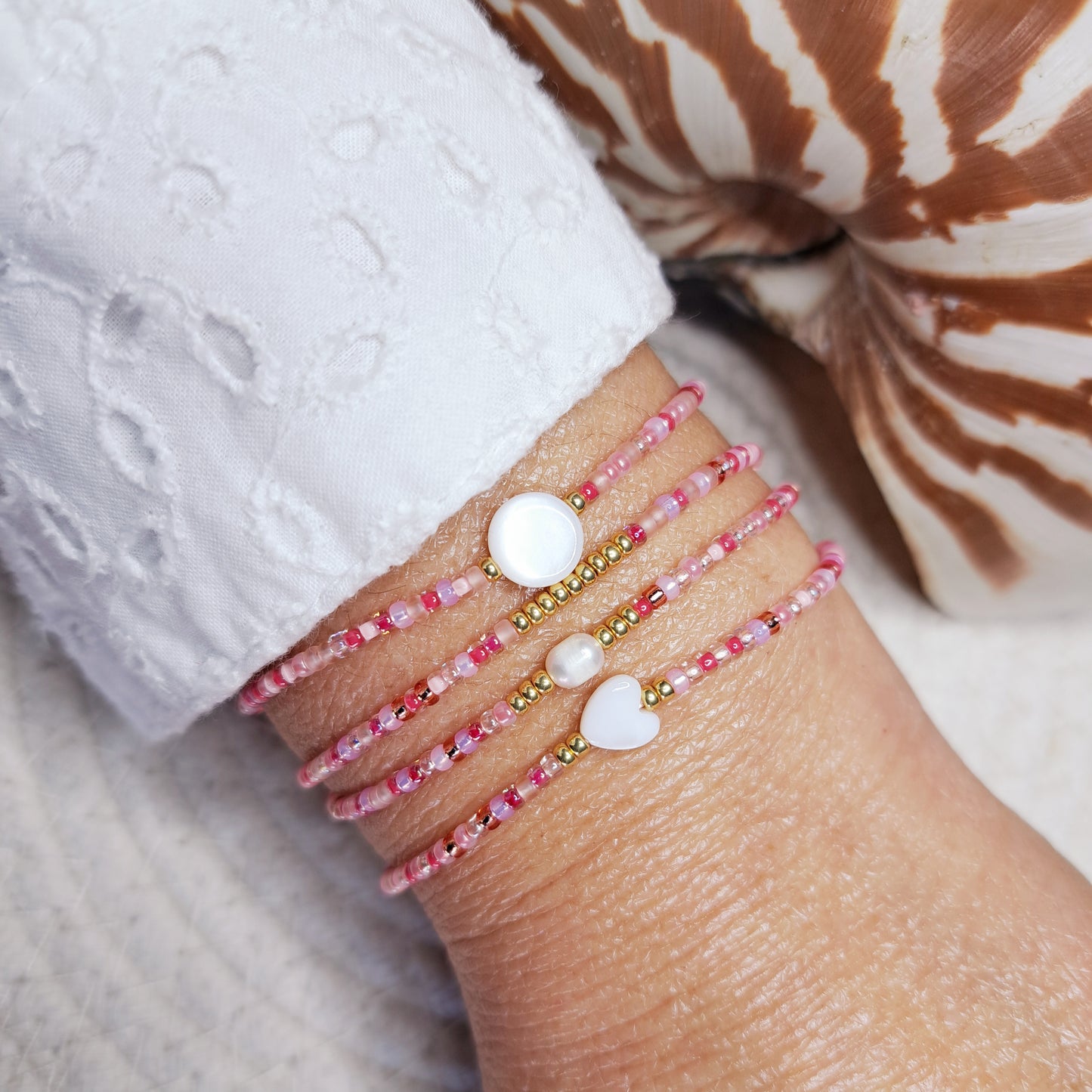 Bracelet VARUA – Perles Miyuki & Touche dorée
