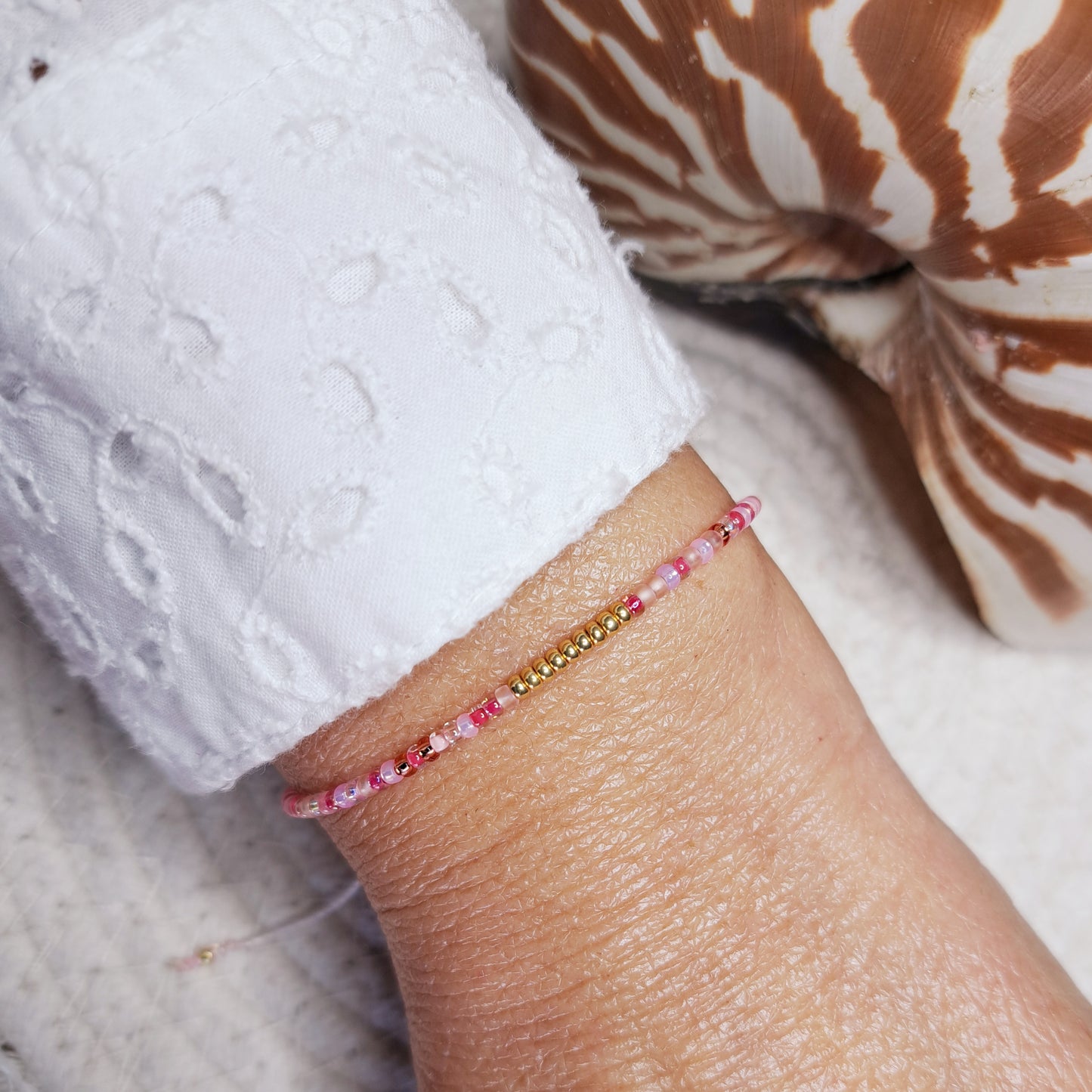Bracelet VARUA – Perles Miyuki & Touche dorée