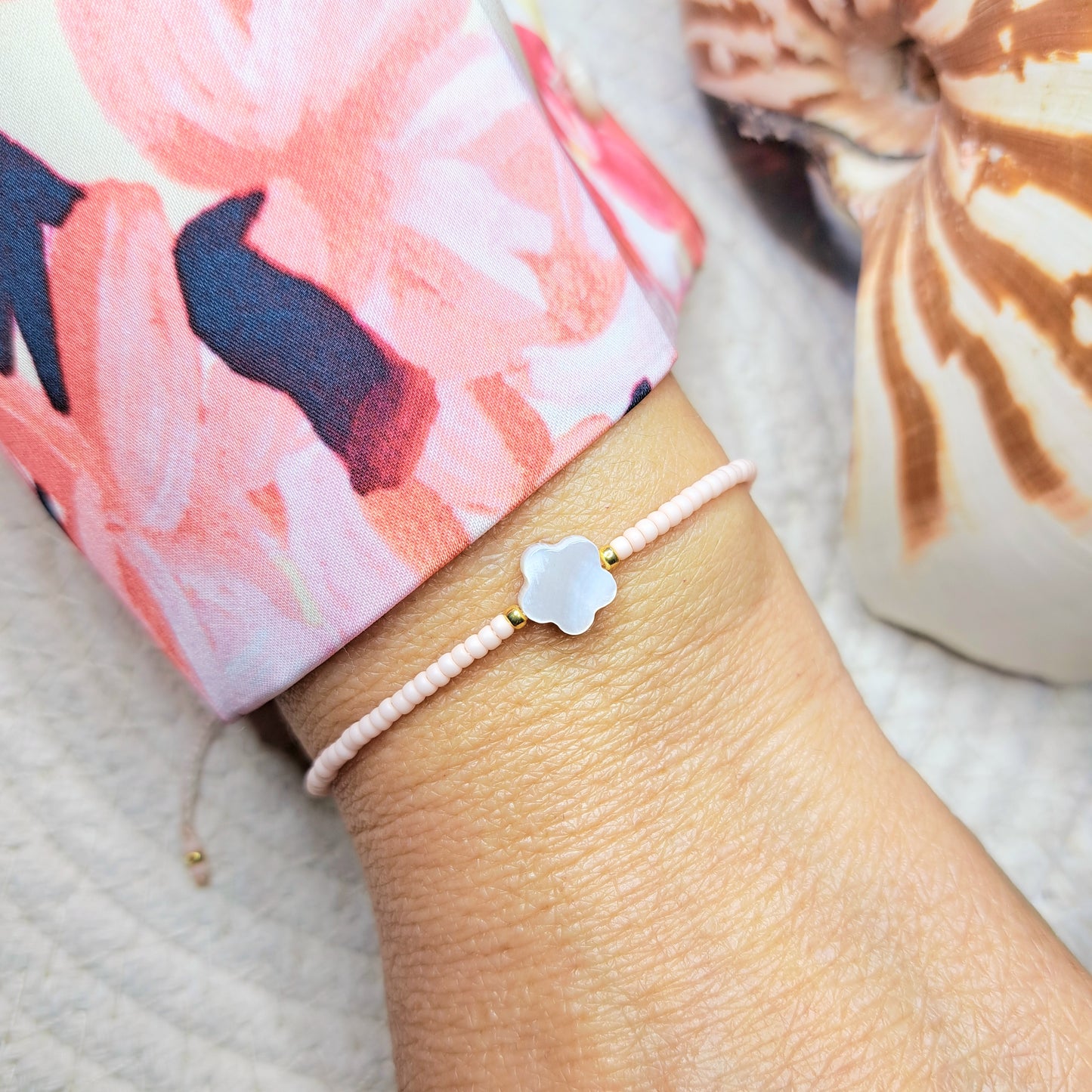 Bracelet Maïka – Perles Miyuki & Perle en Coquillage