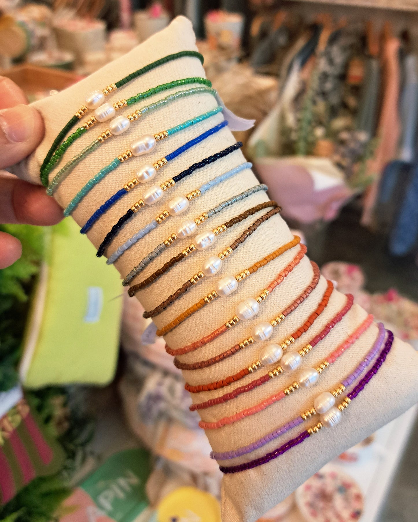 Bracelet Nahia – Perle d’eau douce & perles Miyuki - Énergie de douceur