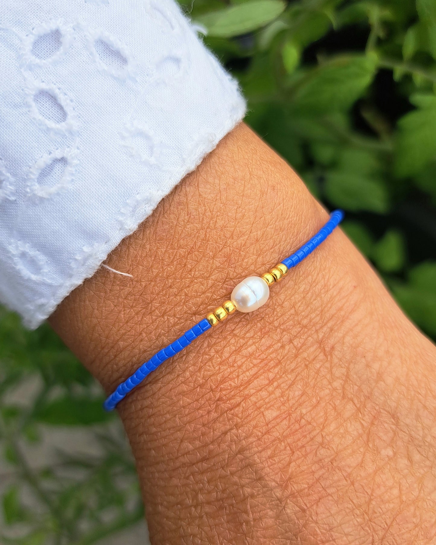 Bracelet Nahia – Perle d’eau douce & perles Miyuki - Énergie de douceur