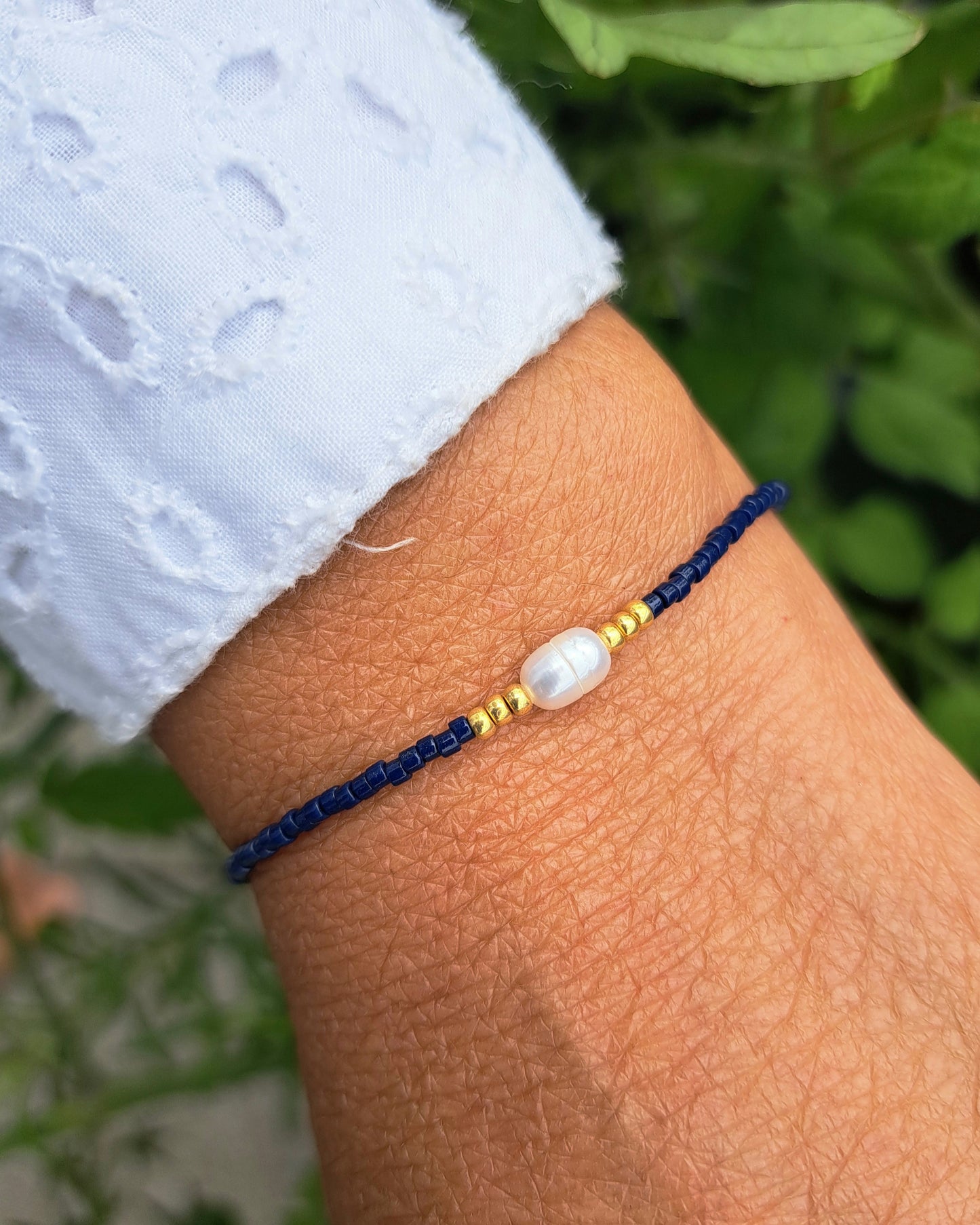 Bracelet Nahia – Perle d’eau douce & perles Miyuki - Énergie de douceur