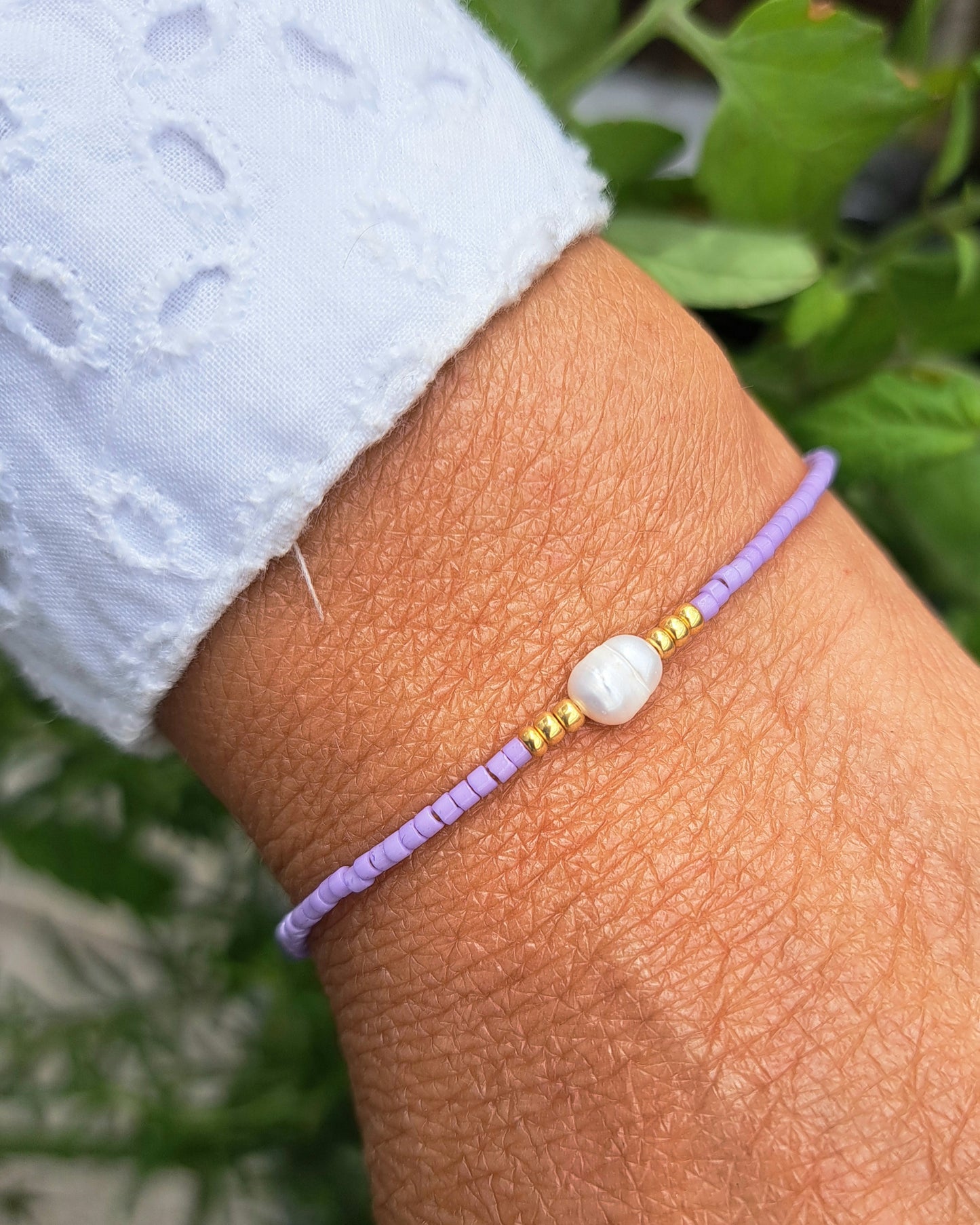 Bracelet Nahia – Perle d’eau douce & perles Miyuki - Énergie de douceur