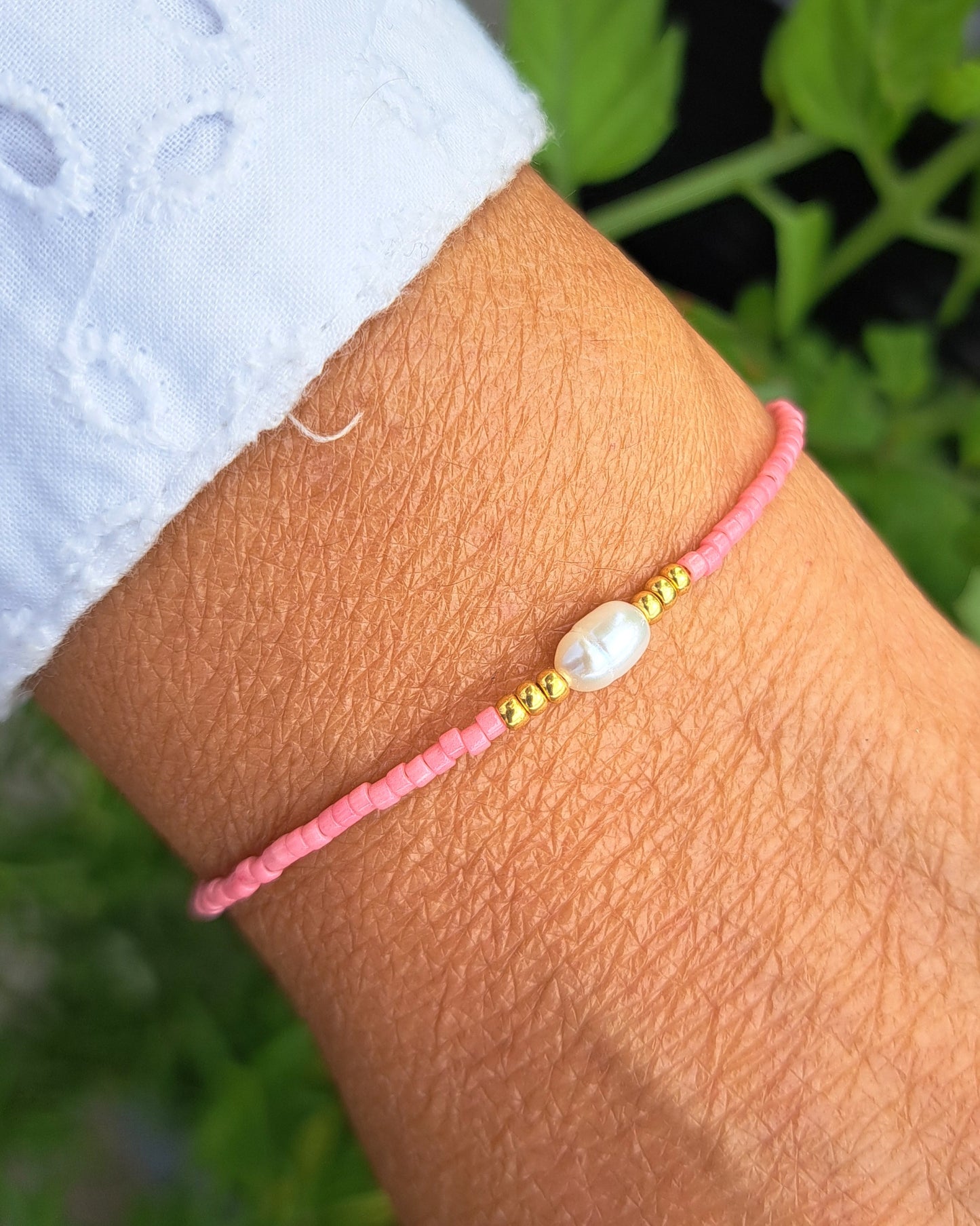 Bracelet Nahia – Perle d’eau douce & perles Miyuki - Énergie de douceur