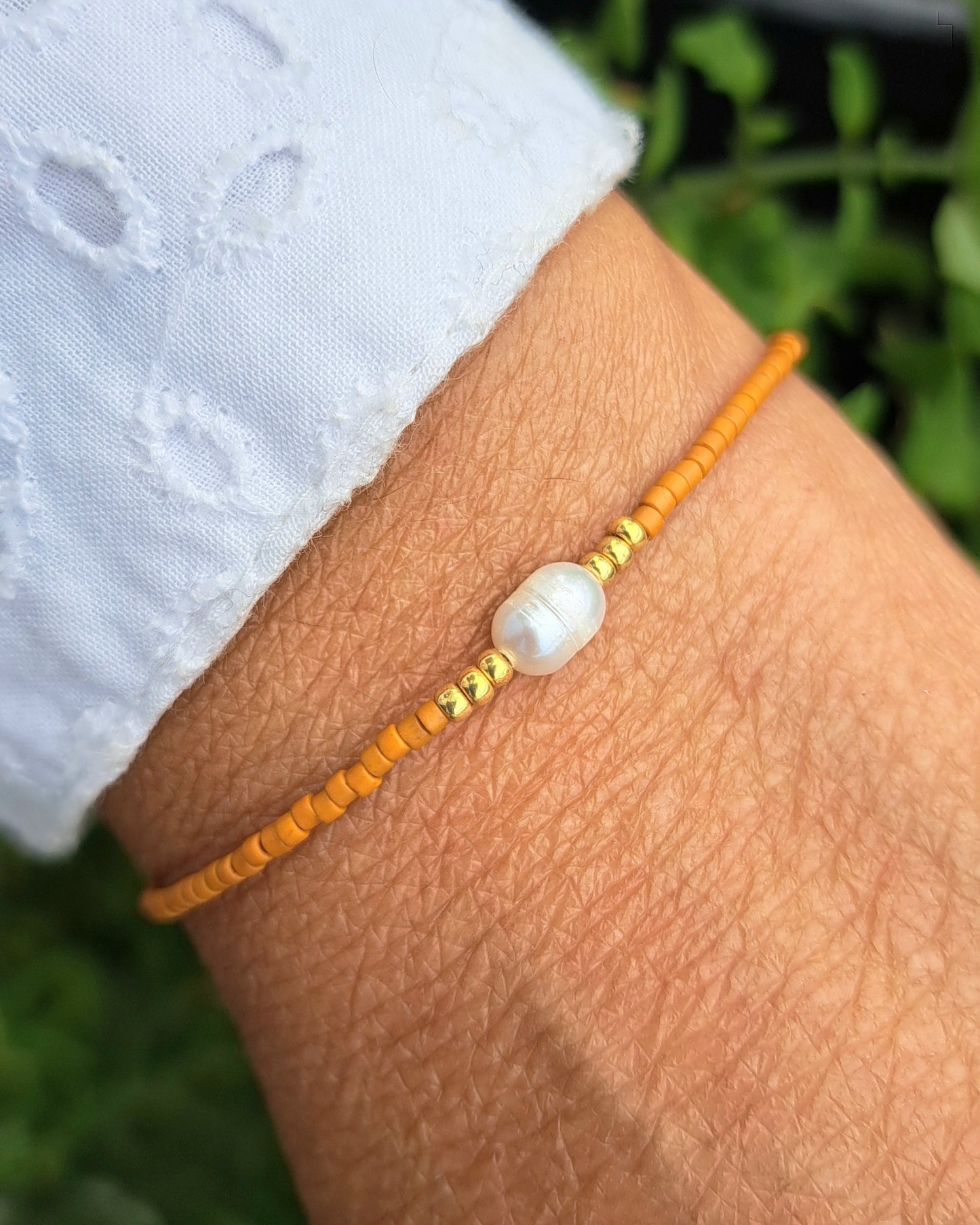 Bracelet Nahia – Perle d’eau douce & perles Miyuki - Énergie de douceur