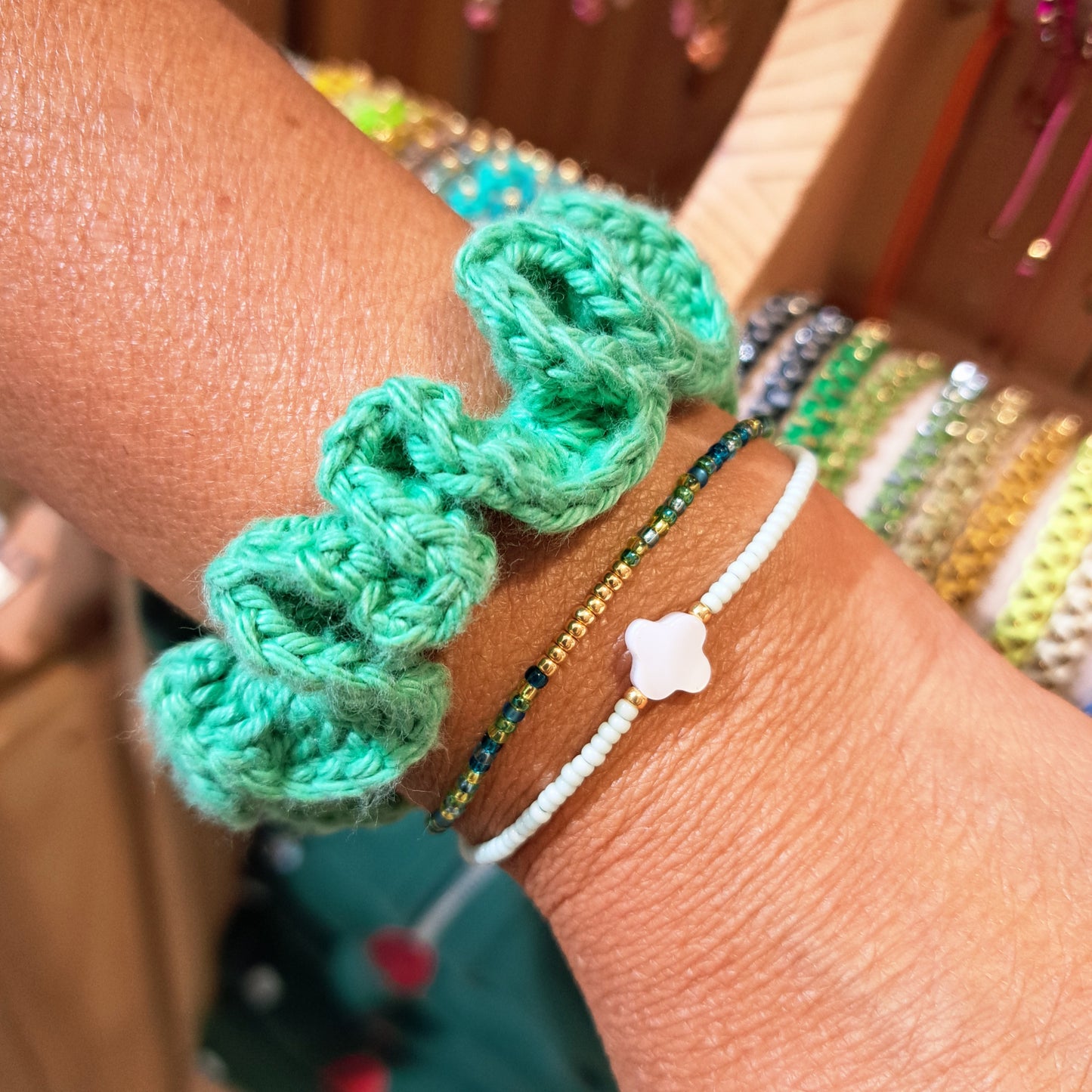 Bijou de Sac – Gri-Gri Unique avec Foulard & Chouchou Crochet