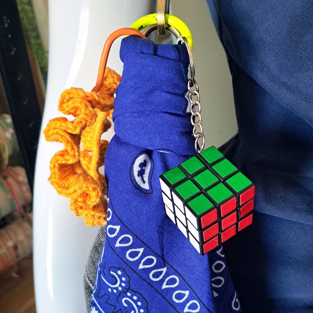 Bijou de Sac – Gri-Gri Unique avec Foulard & Chouchou Crochet