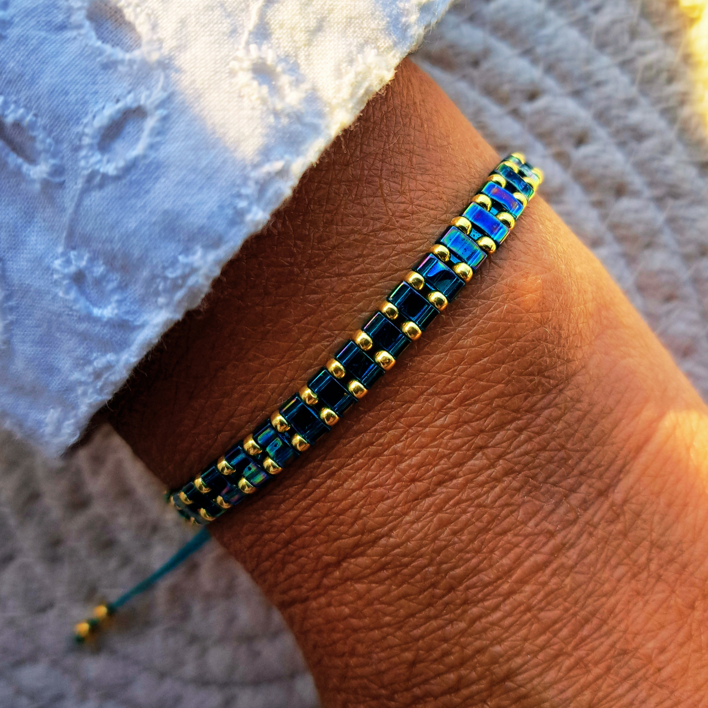 Bracelet Madone - perles Miyuki - simple, médaille Vierge ou duo