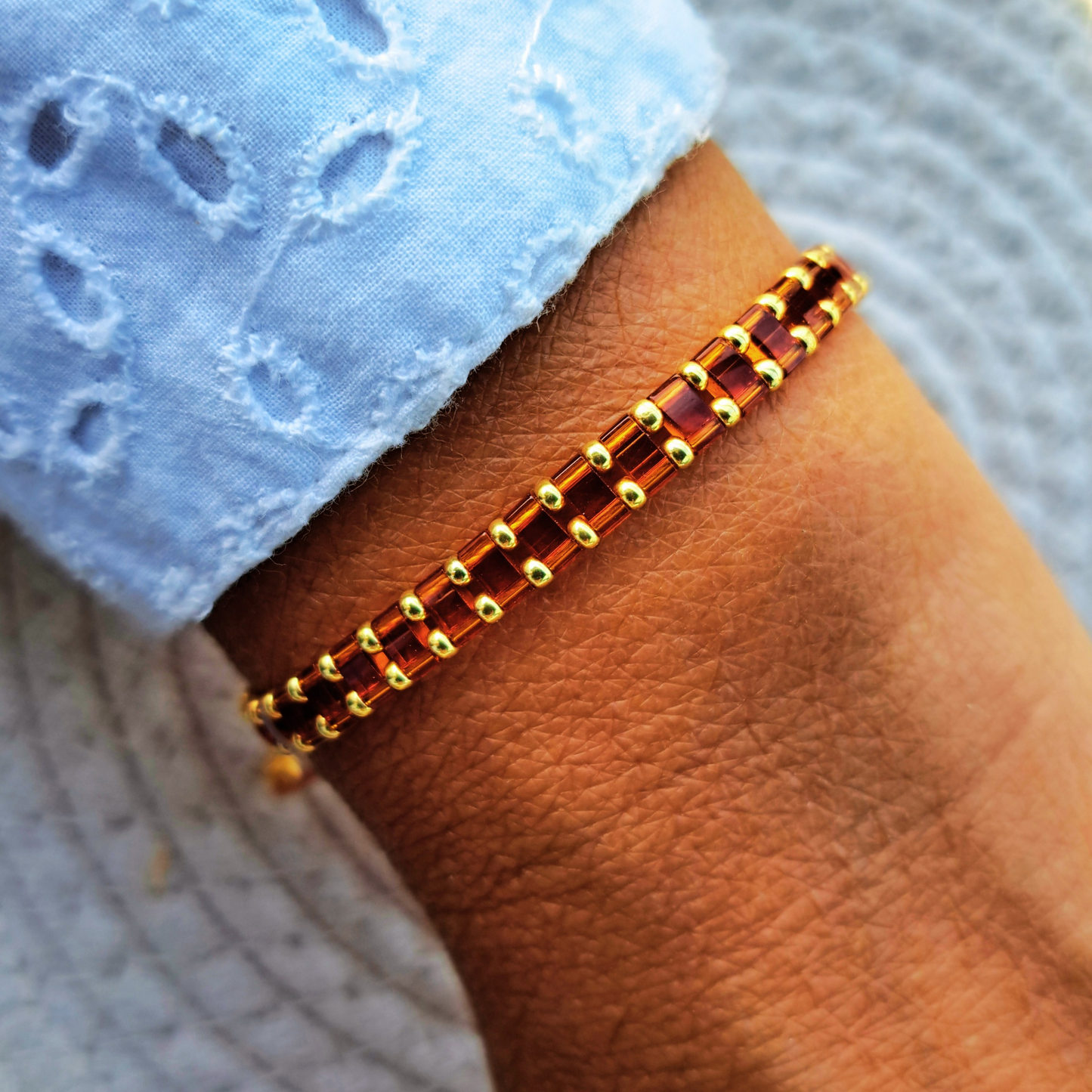 Bracelet Madone - perles Miyuki - simple, médaille Vierge ou duo