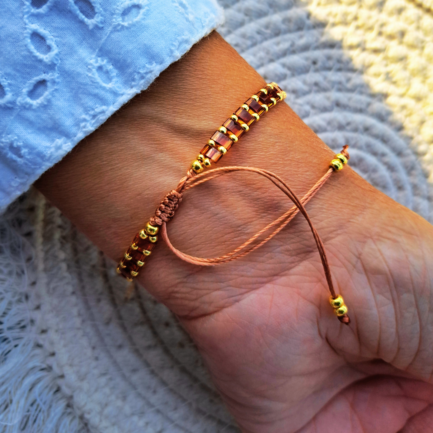 Bracelet Madone - perles Miyuki - simple, médaille Vierge ou duo