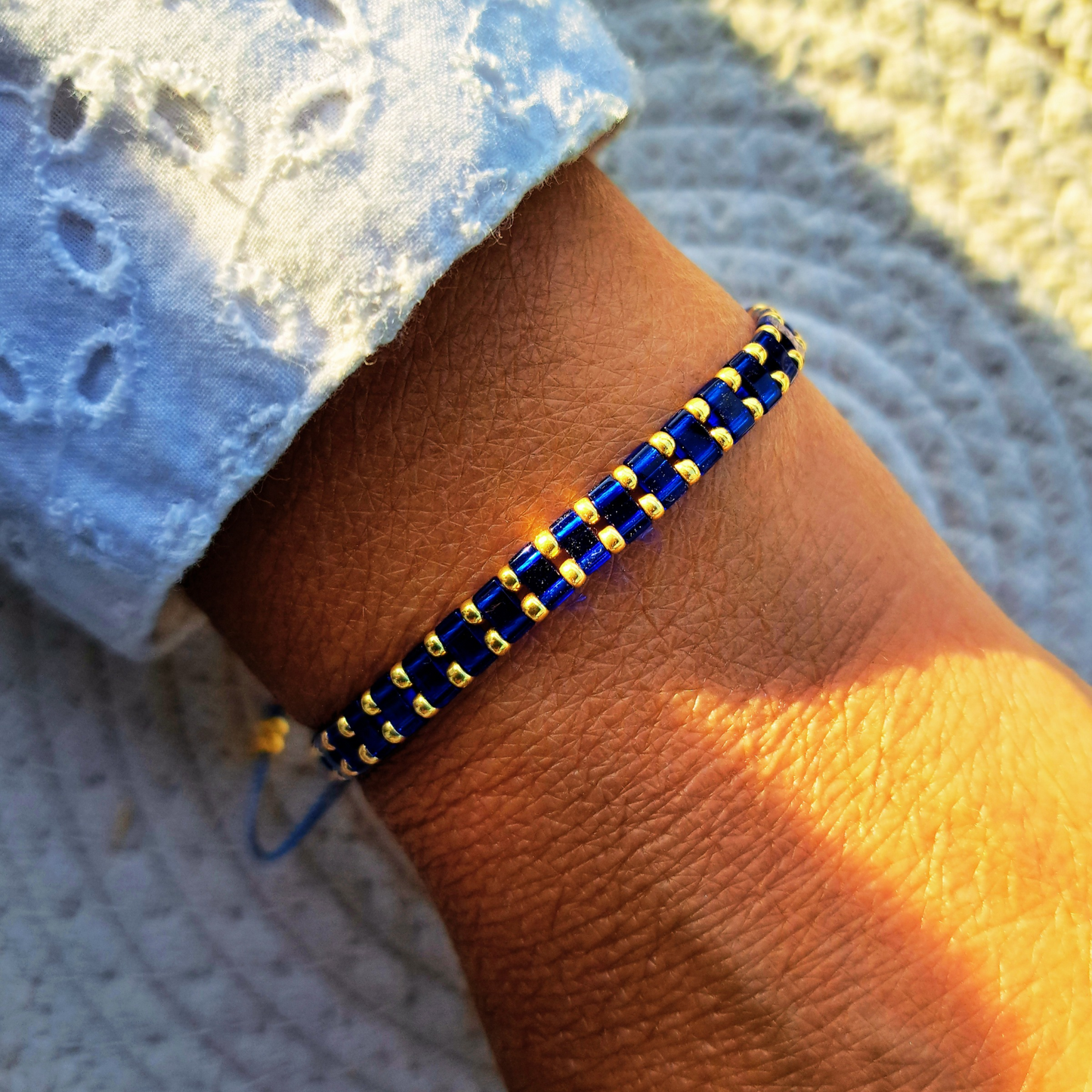 Bracelet Madone - perles Miyuki - simple, médaille Vierge ou duo