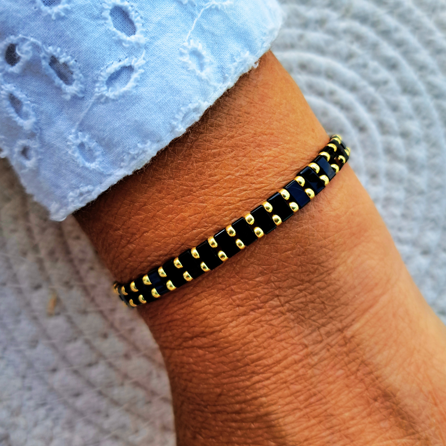 Bracelet Madone - perles Miyuki - simple, médaille Vierge ou duo