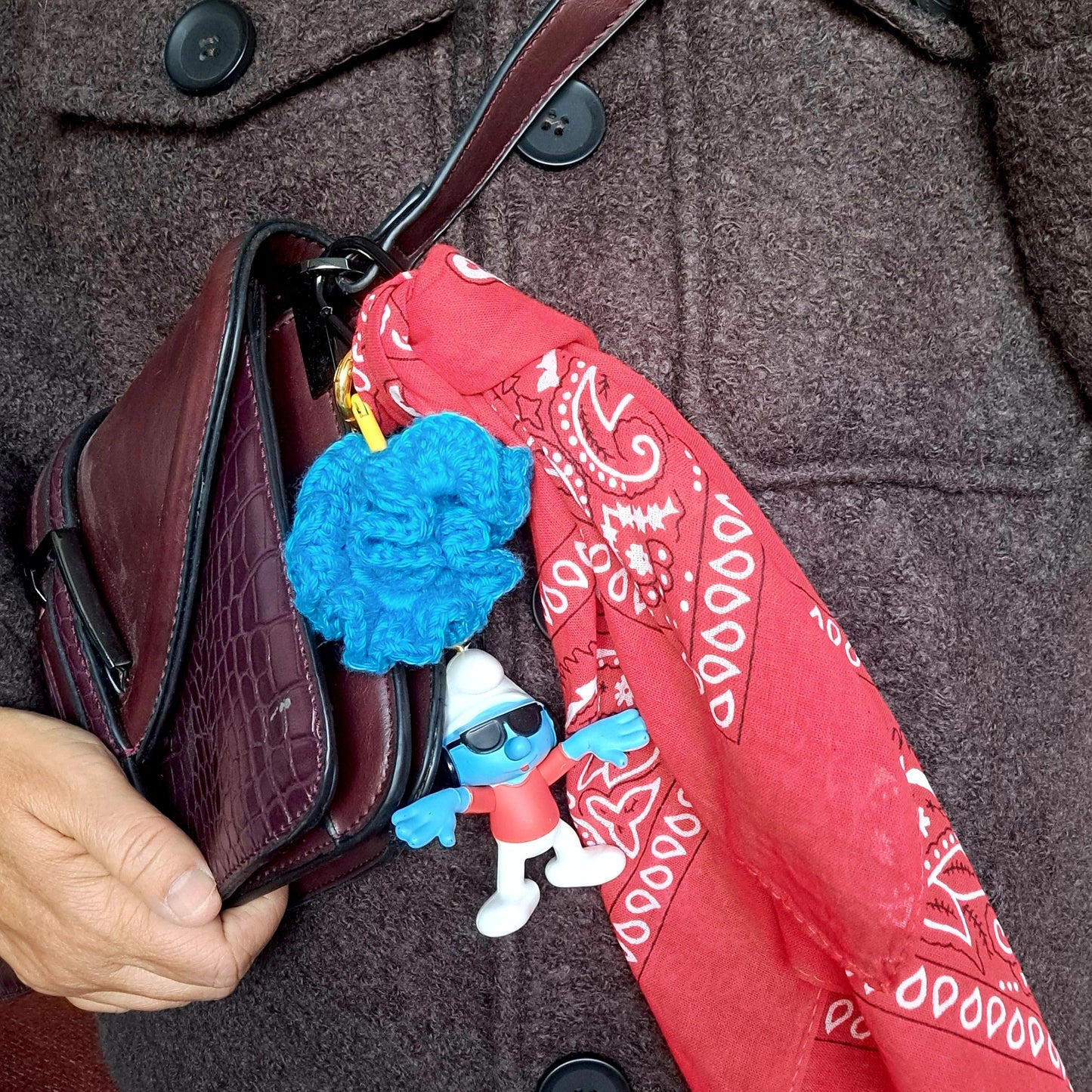 Bijou de Sac – Gri-Gri Unique avec Foulard & Chouchou Crochet