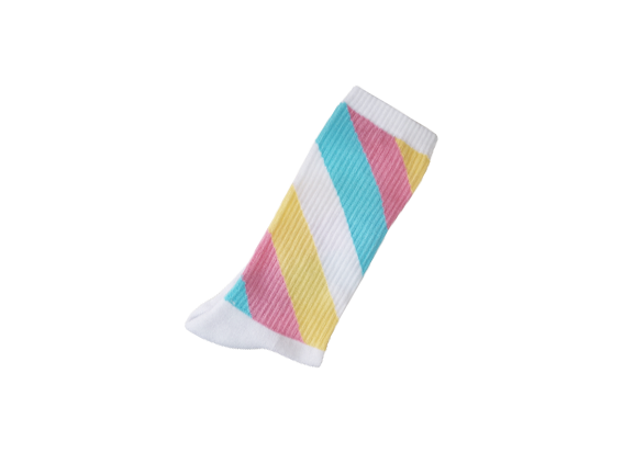Chaussettes Rayures Guimauve