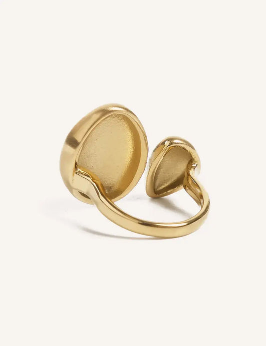 Bague Oversize en Acier Inoxydable - Marque CUCOCUCA