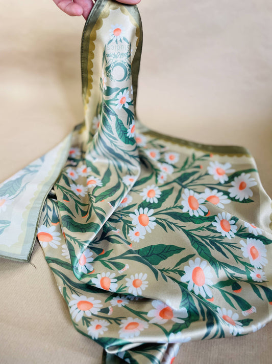 Foulard "Le Printemps des Marguerites"
