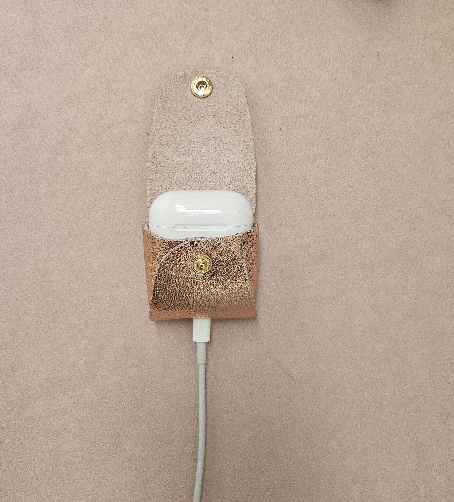 Porte écouteur cuir, grigri de sac