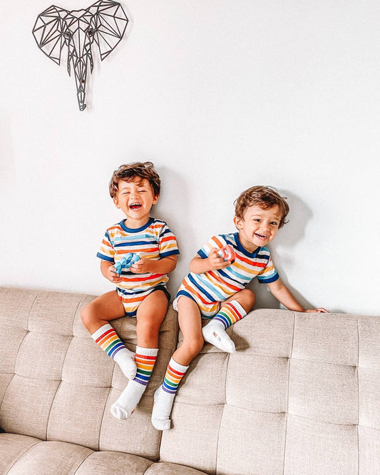 Chaussettes Enfant Rayures Multicouleurs