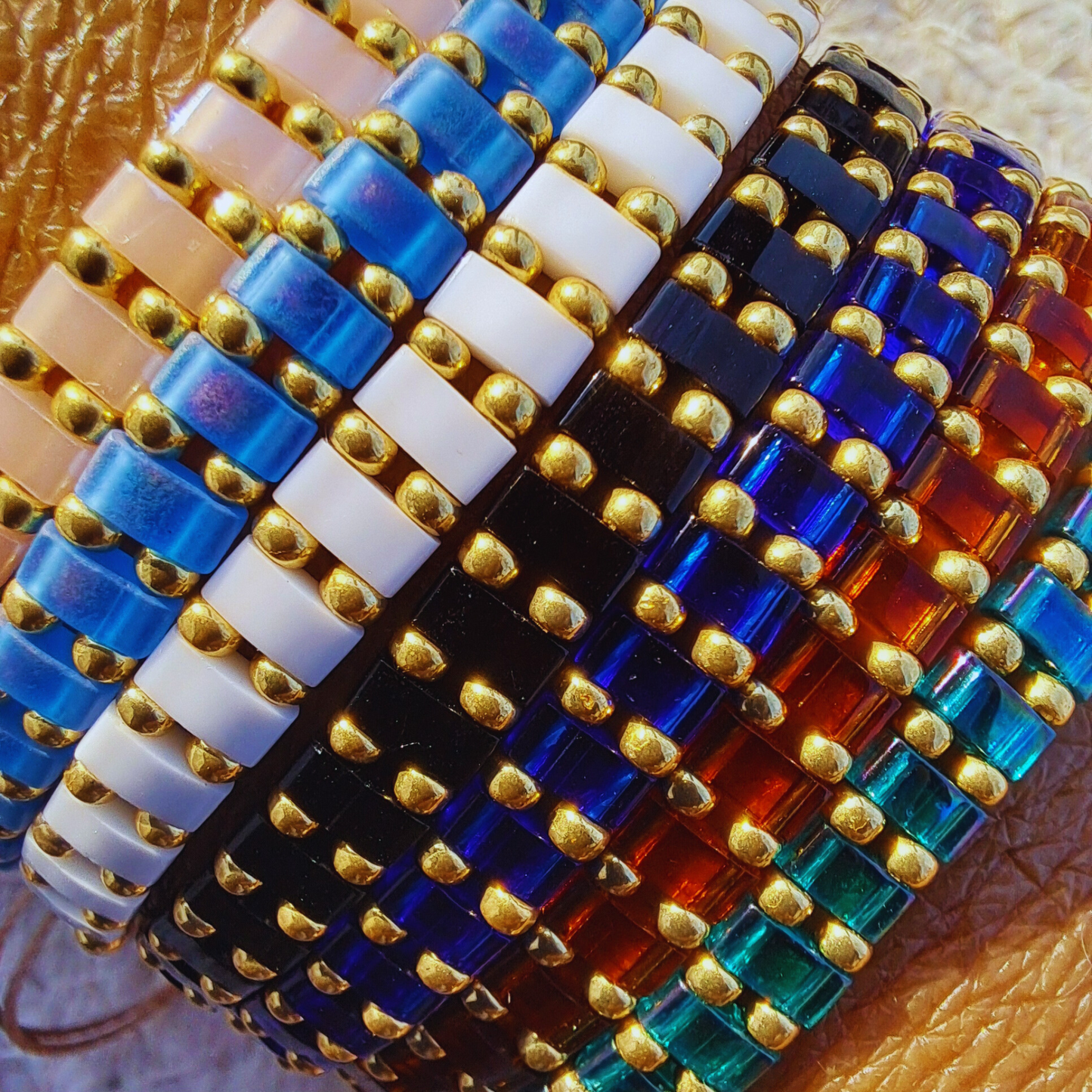Bracelet Madone - perles Miyuki - simple, médaille Vierge ou duo