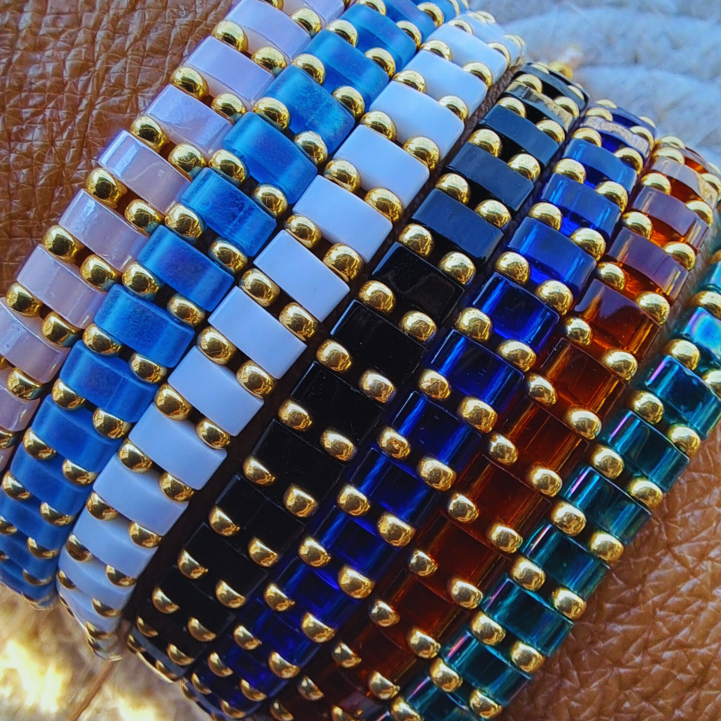 Bracelet Madone - perles Miyuki - simple, médaille Vierge ou duo