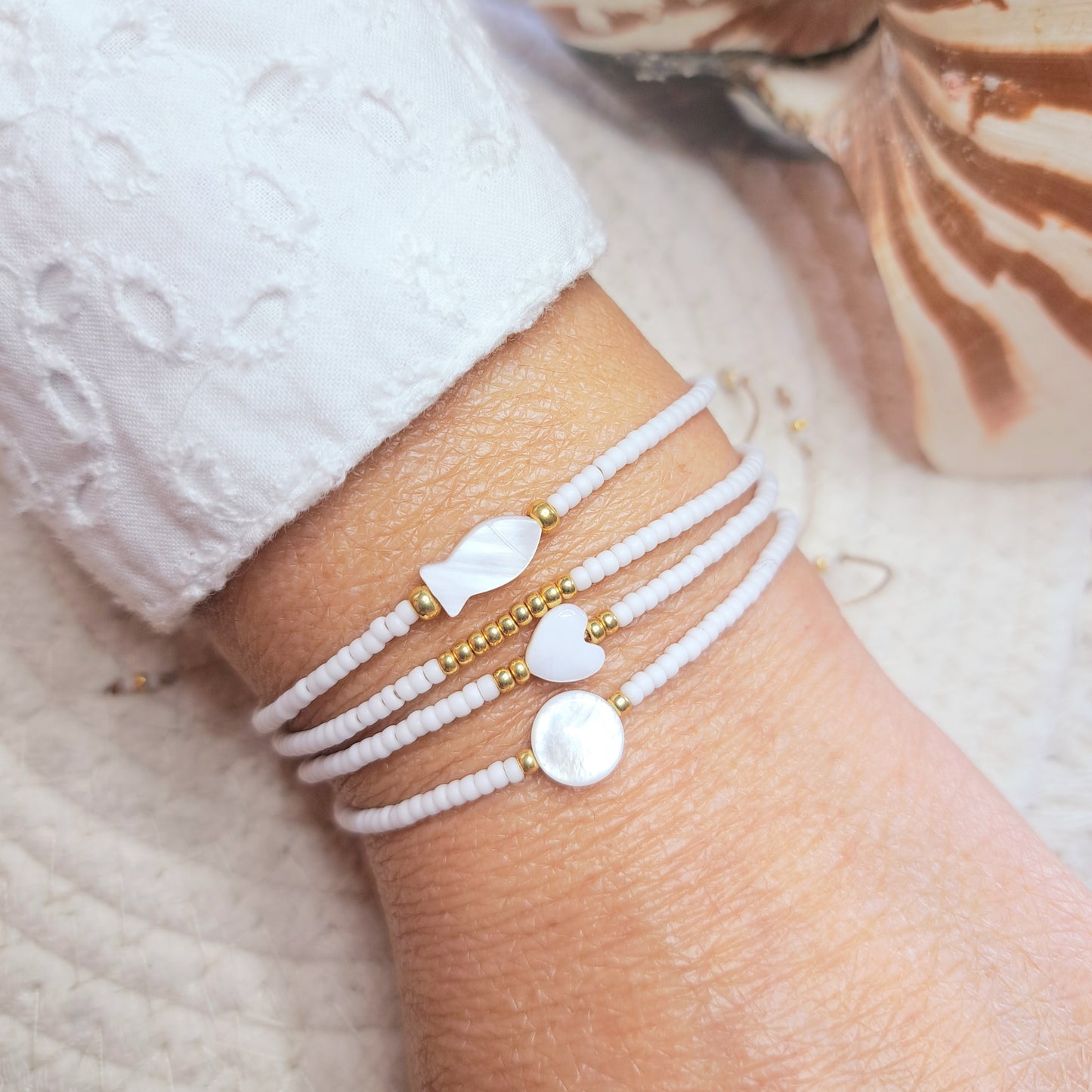 Bracelet VARUA – Perles Miyuki & Touche dorée