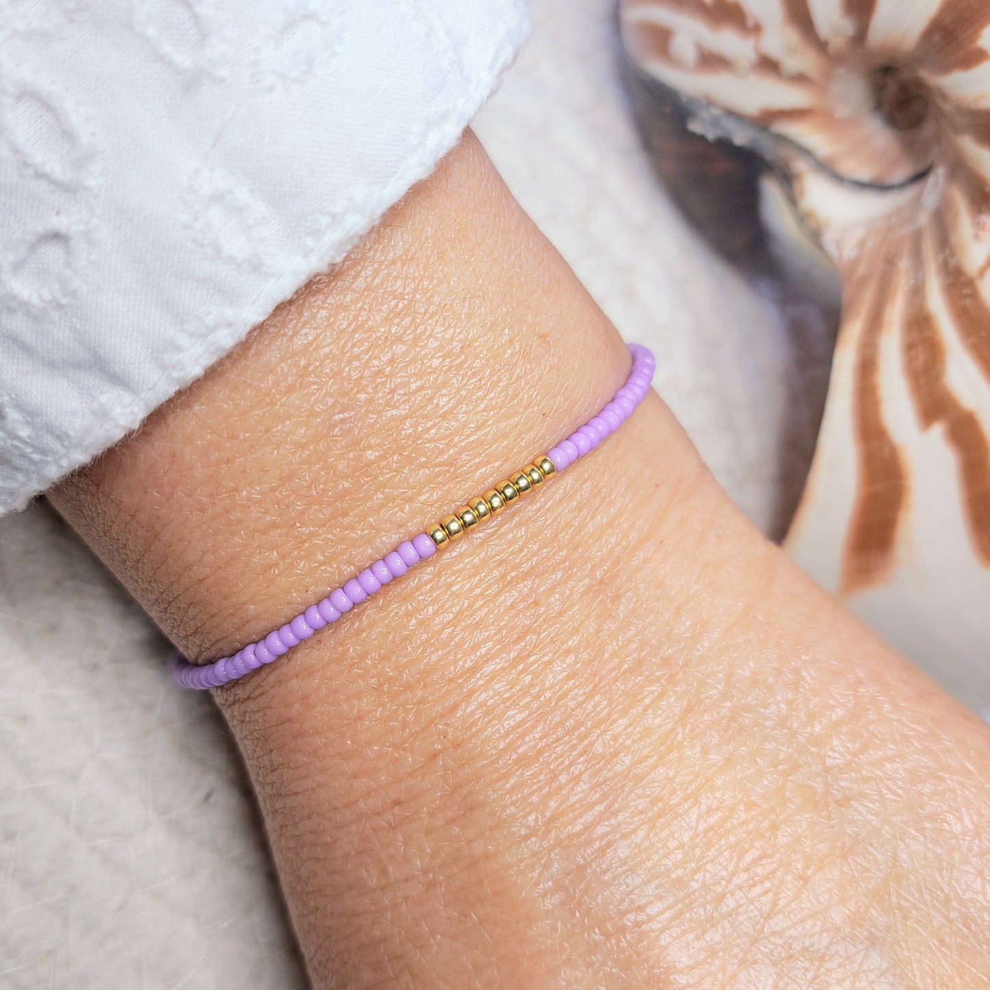 Bracelet VARUA – Perles Miyuki & Touche dorée