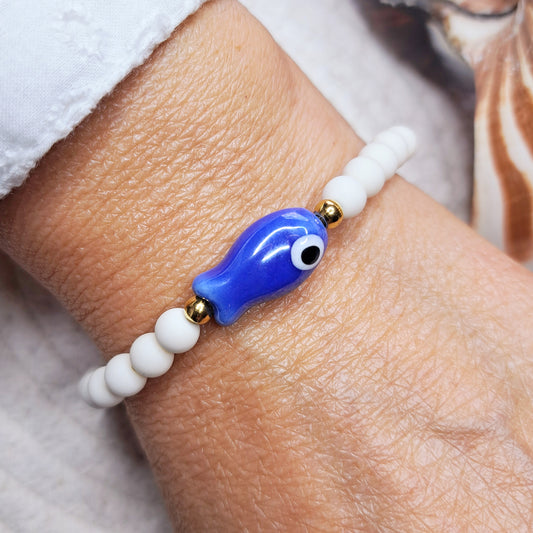 Bracelet ALMIRA – perle en céramique colorée