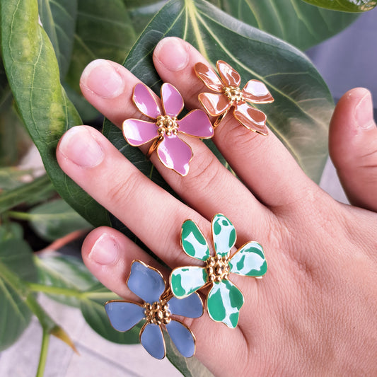 Bague Colorée en Acier Inoxydable & Émail – Marque CUCOCUCA