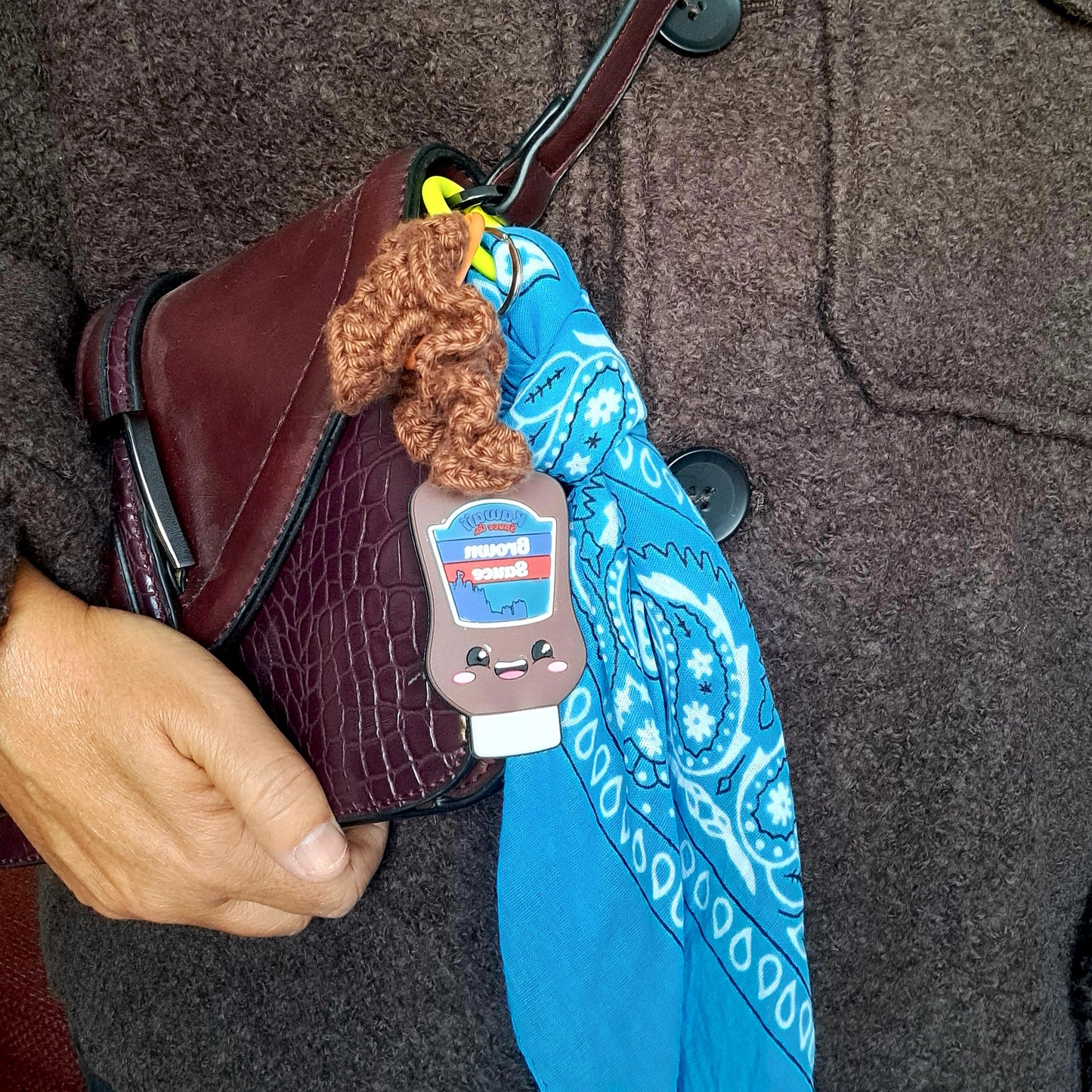 Bijou de Sac – Gri-Gri Unique avec Foulard & Chouchou Crochet