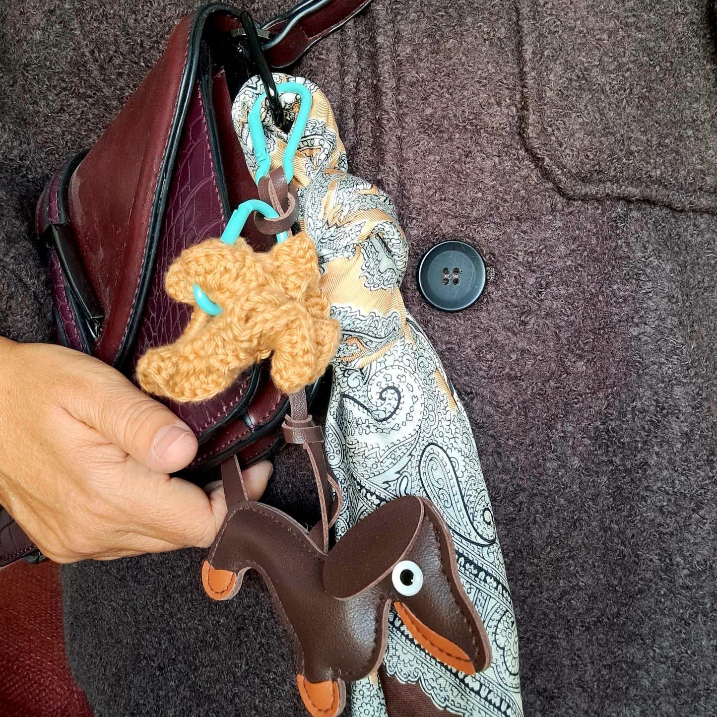 Bijou de Sac – Gri-Gri Unique avec Foulard & Chouchou Crochet