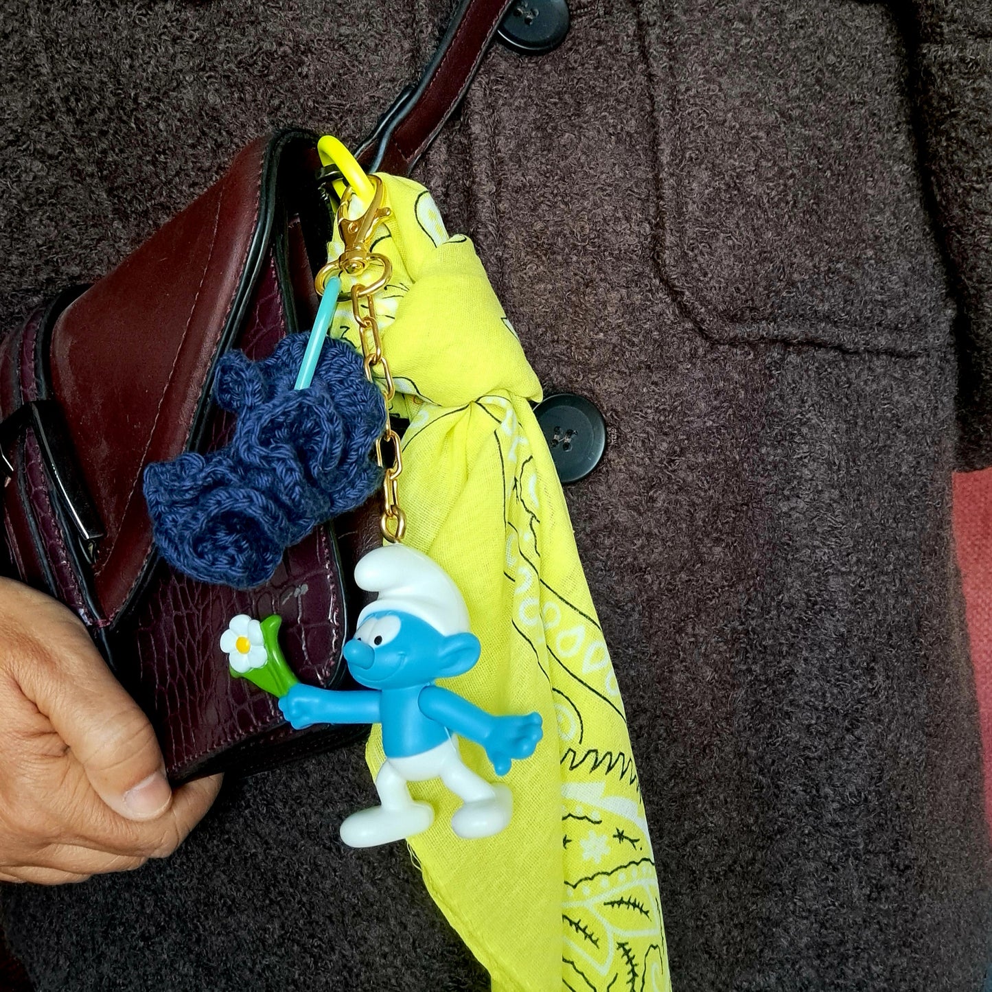 Bijou de Sac – Gri-Gri Unique avec Foulard & Chouchou Crochet