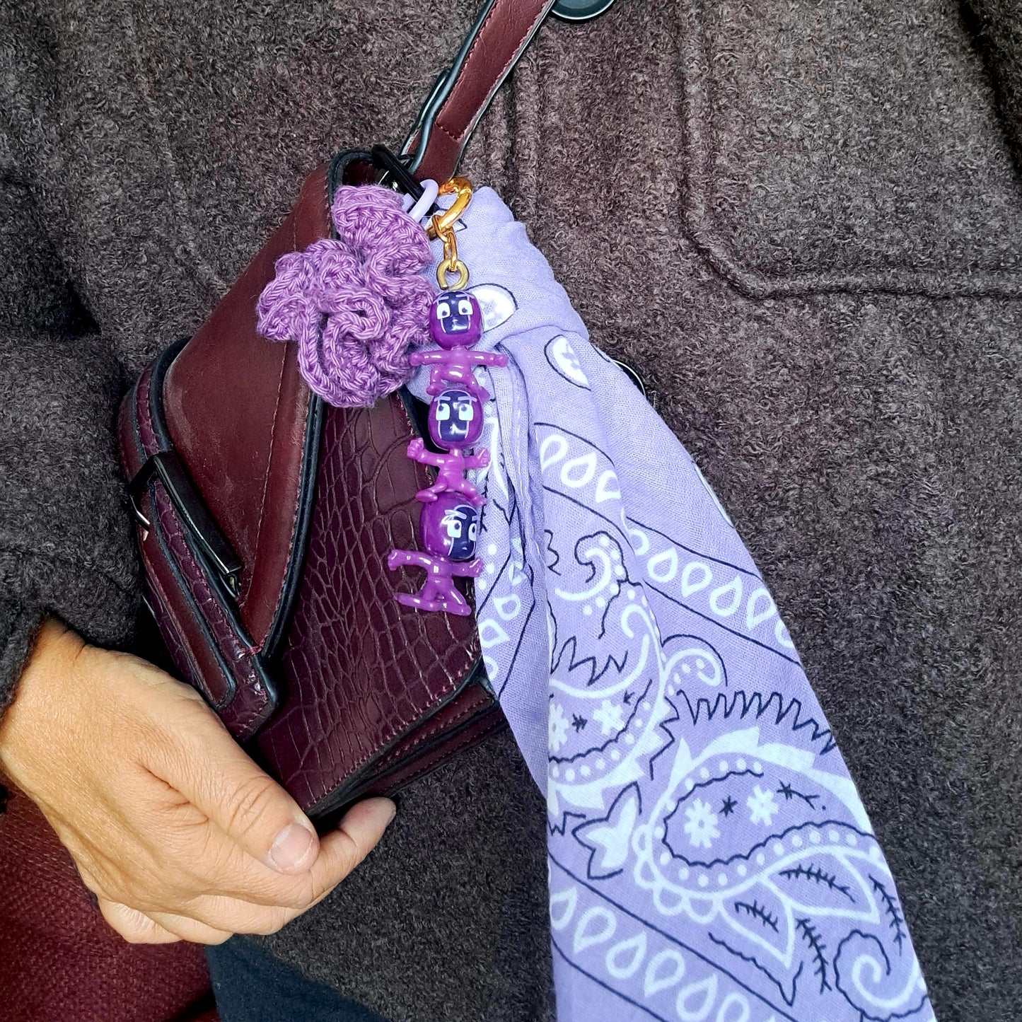 Bijou de Sac – Gri-Gri Unique avec Foulard & Chouchou Crochet