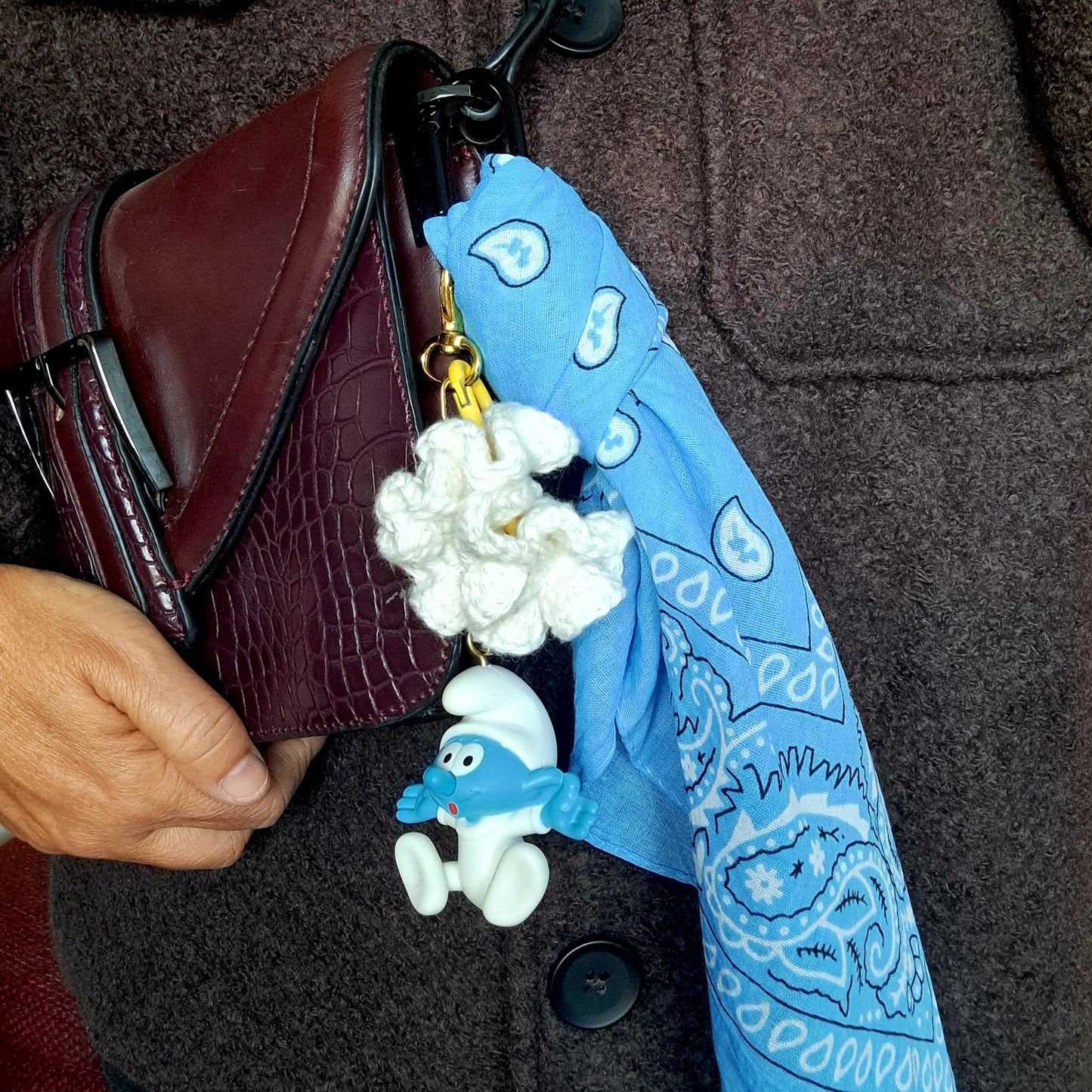 Bijou de Sac – Gri-Gri Unique avec Foulard & Chouchou Crochet