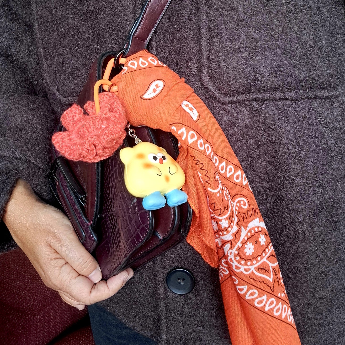 Bijou de Sac – Gri-Gri Unique avec Foulard & Chouchou Crochet