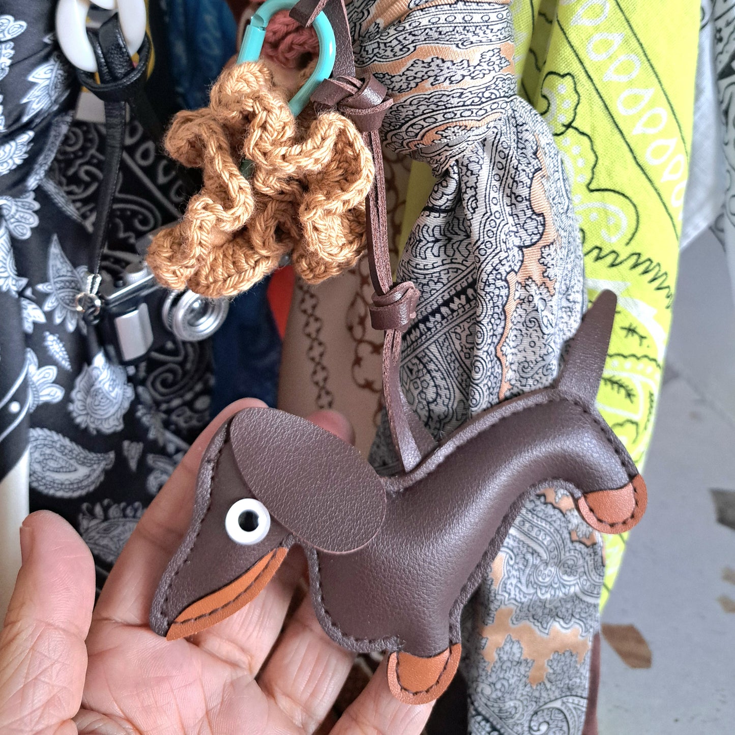 Bijou de Sac – Gri-Gri Unique avec Foulard & Chouchou Crochet