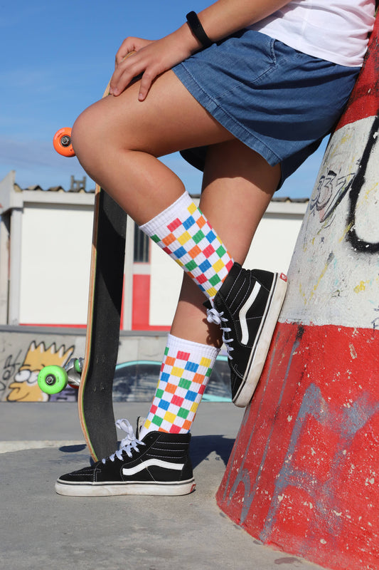 Chaussettes Damier Multicouleurs