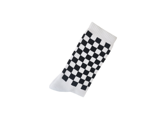 Chaussettes Damier Noir/Blanc