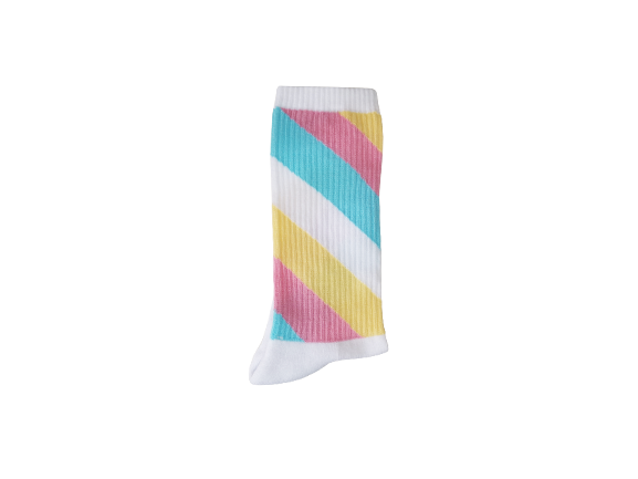 Chaussettes Rayures Guimauve